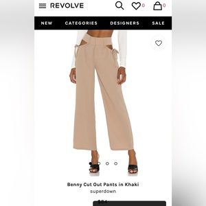 Tan superdown pants from revolve